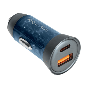 Krüger&Matz Charger Auto Kruger-Matz, Quick Charge, 43W, USB-A; USB-C