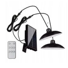 MG Double Lamps solarna svjetiljka 1200mAh, crno