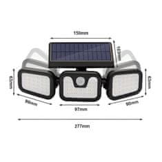 MG Wall Light 3in1 solarna svjetiljka, crno