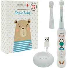 Severno Sonična električna četkica za zube za djecu od 3-6 godina SONIC BABY + 2 nastavka