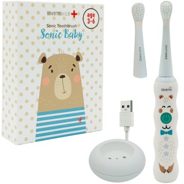 Severno Sonična električna četkica za zube za djecu od 3-6 godina SONIC BABY + 2 nastavka
