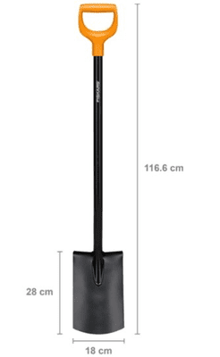  Fiskars zaobljena prekopna lopata