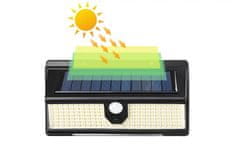 Andowl Sigurnosna solarna zidna svjetiljka 30W LED senzor pokreta
