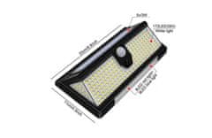 Andowl Sigurnosna solarna zidna svjetiljka 30W LED senzor pokreta