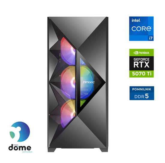 Anni Gamer Extreme stolno računalo, i7-14700F, 32GB, SSD2TB, RTX5070 Ti, FreeDOS