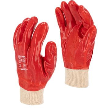 slomart Radne PVC rukavice Lahti Pro, crvene, veličina 10 (12 pari)