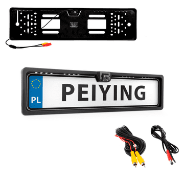 Peiying Kamera za vožnju unatrag u okviru registarske pločice 12V s LED noćnim načinom rada