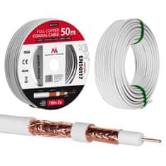 Maclean Koaksijalni kabel Maclean, Satelitski antenski kabel, RG6 1.02CU+4.8FPE+CU/P+32*0.12CU+6.8PVC, 50M, MCTV-471
