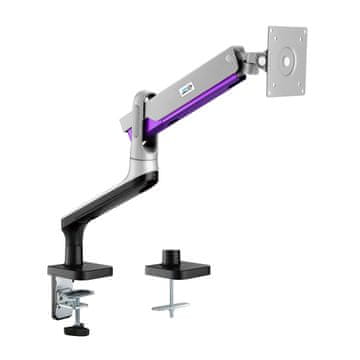 Ergo Office Nosač za monitor Ergo Office, premium s plinska opruga, dvostruka ruka 17"-32" 9 kg, ER-436