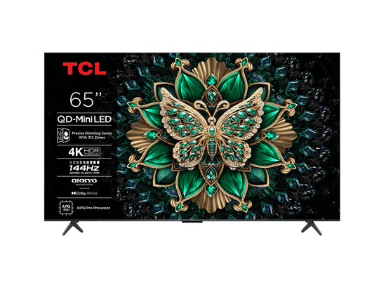 TCL 65C61K 4K UHD QD-Mini LED TV, Google TV