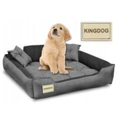 slomart Ležaljka od mikrofibre 40x30 / 55x45 cm sivo-crna