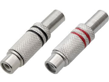 Blow Utičnica RCA-na kabel metal (crno-crvena)