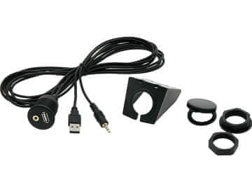 slomart Auto adapter Blow USB + AUX s bazom, 2m