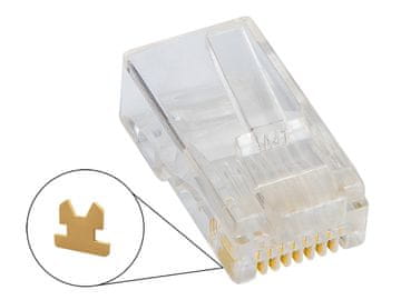 slomart Blow Mrežni utikač 8p8c (RJ45) za linku, 100 komada
