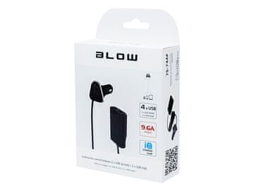 slomart Auto punjač Blow USB x4, 9.6A, IQ Chip
