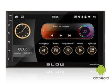 Blow 78-320# Radio blow avh-9930 2din 7" gps android