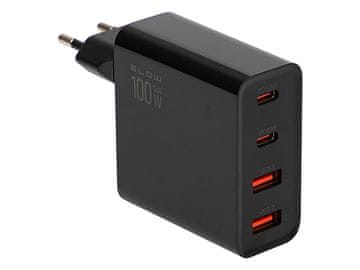 slomart Mrežni punjač Blow 100W GaN, 2x USB-A + 2x USB-C (PD)