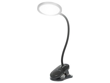 slomart Blow LB-20 LED stolna lampa s kopčom, crna