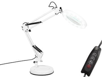 slomart Blow LB-23 LED stolna lampa s povećalom, bijela