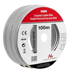 Maclean Koaksijalni kabel Maclean, Satelitski antenski kabel, 1.0CCS RG6, 100M, MCTV-572