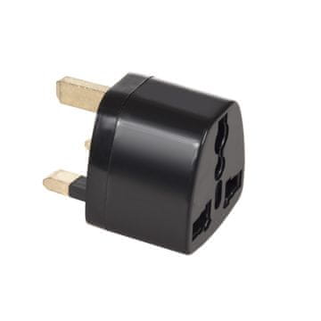 slomart Putni adapter Maclean, utičnica EU na UK, crni