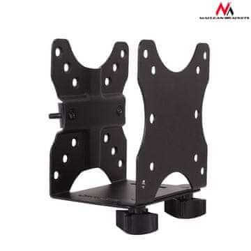 slomart Maclean MC-720 adapter za mini računalo (NUC/Mac mini), ispod stola ili VESA nosač, do 5kg, crni