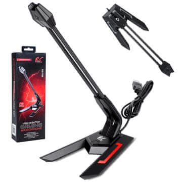 NanoRS Mikrofon za gaming NanoRS, LED, YouTube streaming, USB kabel 1,5m, osjetljivost 21dB+3dB, RS710