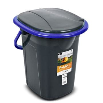 slomart Putni toalet GreenBlue GB320BB, crno-granatni