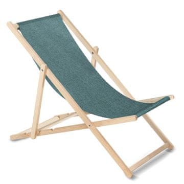 slomart Drveni ležaj GreenBlue GB183M, tirkizni, bukov