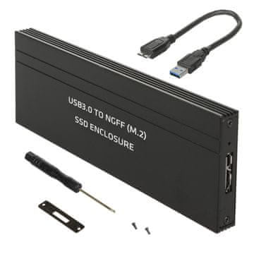 slomart Kućište za SSD M.2 Maclean, USB 3.0, aluminijsko