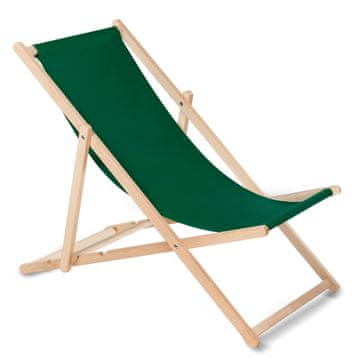 slomart Klasična drvena ležaljka GreenBlue GB183, tamno zelena