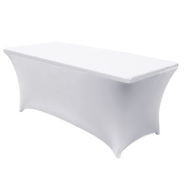 slomart Elastična navlaka za catering stol GreenBlue, 180x75x74cm, bijela, Spandex
