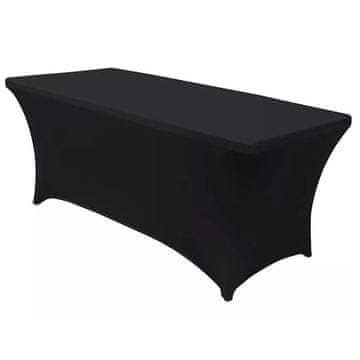 slomart Elastična navlaka za catering stol GreenBlue, 180x75x74cm, crna, Spandex
