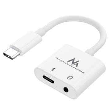 slomart Adapter USB-C na 3,5mm mini jack s Power Delivery 30W Maclean MCTV-848