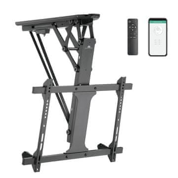 Maclean Električni stropni TV nosač Maclean, TUYA upravljanje, max VESA 600x400, za kose zidove, daljinski, 32"-70", 35kg, MC-880T