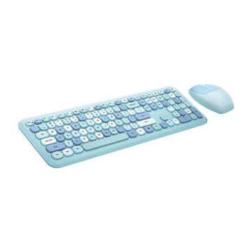 MOFII Bežični set tipkovnice i miša MOFII 666 2.4G (plavi)