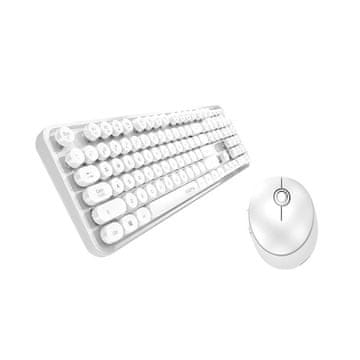 MOFII Bežični set tipkovnice i miša MOFII Sweet 2.4G (bijeli)