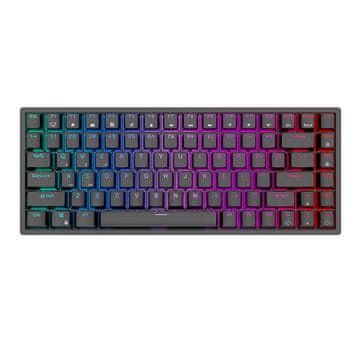 Royal Kludge Bežična mehanička tipkovnica Royal Kludge RK84 RGB, crveni prekidač (crna)