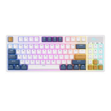 Royal Kludge Bežična mehanička tipkovnica Royal Kludge RK89 RGB, Lemon switch (bijela)