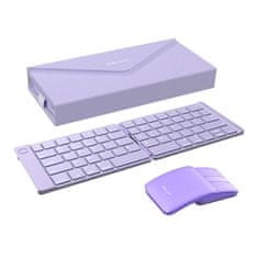 Delux Bežični sklopivi set tipkovnice Delux KF10 i miša MF10PR, ergonomski dizajn