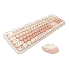 MOFII Bežični set tipkovnice i miša MOFII Sweet New 2.4G (Narančasta)