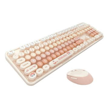 MOFII Bežični set tipkovnice i miša MOFII Sweet New 2.4G (Narančasta)
