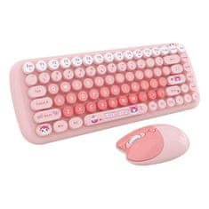 MOFII Bežični set tipkovnice i miša MOFII Candy New 2.4G (Roza)