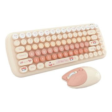 MOFII Bežični set tipkovnice i miša MOFII Candy New 2.4G (Narančasti)