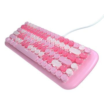 MOFII MOFII Candy M žičana mehanička tipkovnica (roza)