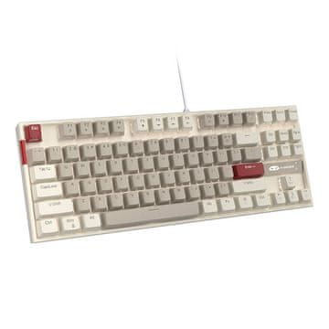 MojPlanet MageGee MK-STAR žičana tipkovnica (retro bijelo-siva)