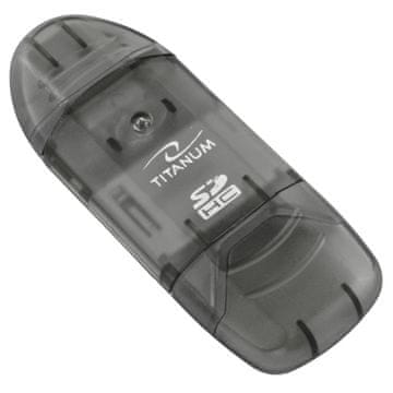 slomart Titanum SDHC čitač kartica, crni (TA101K)