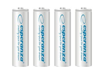 slomart Esperanza EZA104W - Ni-MH AA akumulatori 2000 mAh, 4 kom, bijeli