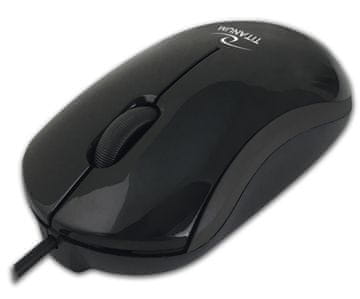 slomart Titanum TM125K Žični miš, USB-C, 3D optički, Dorado