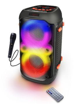 Esperanza Esperanza Karaoke zvučnik SINGER EP156 - Bluetooth, LED RGB, mikrofon